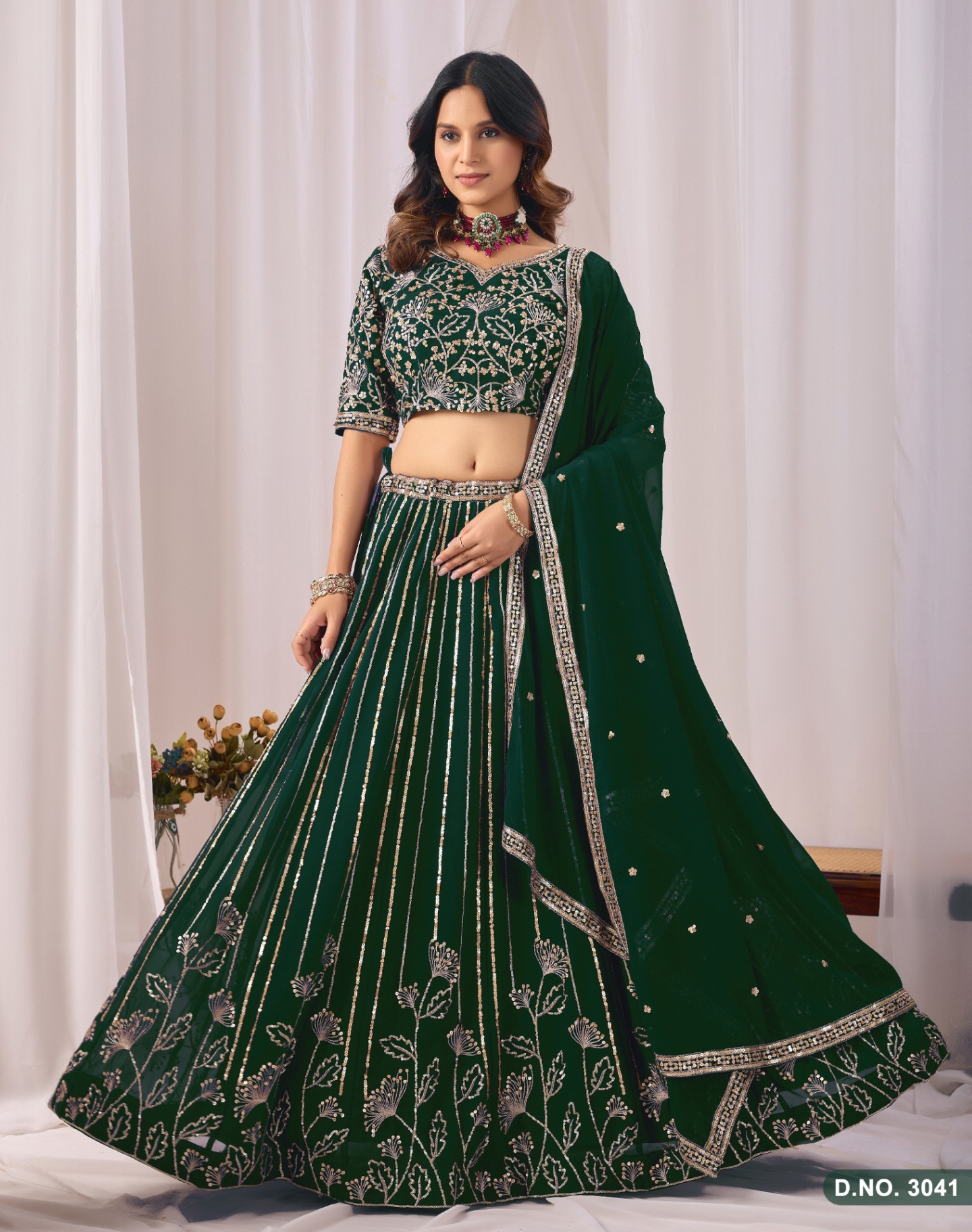 Faux Georgette Lehenga Choli