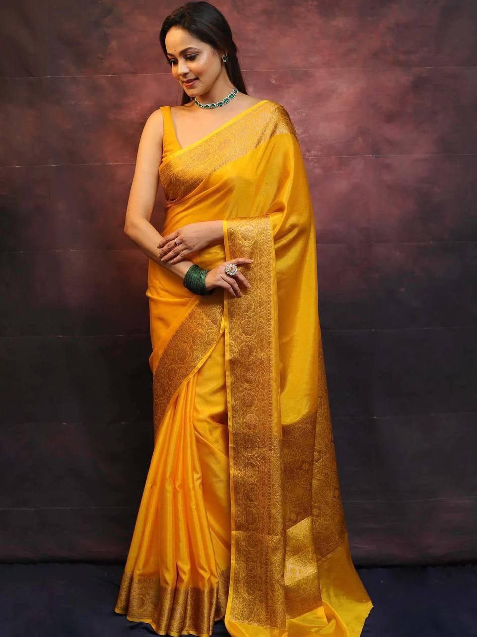 Lichi Silk Jacquard Saree