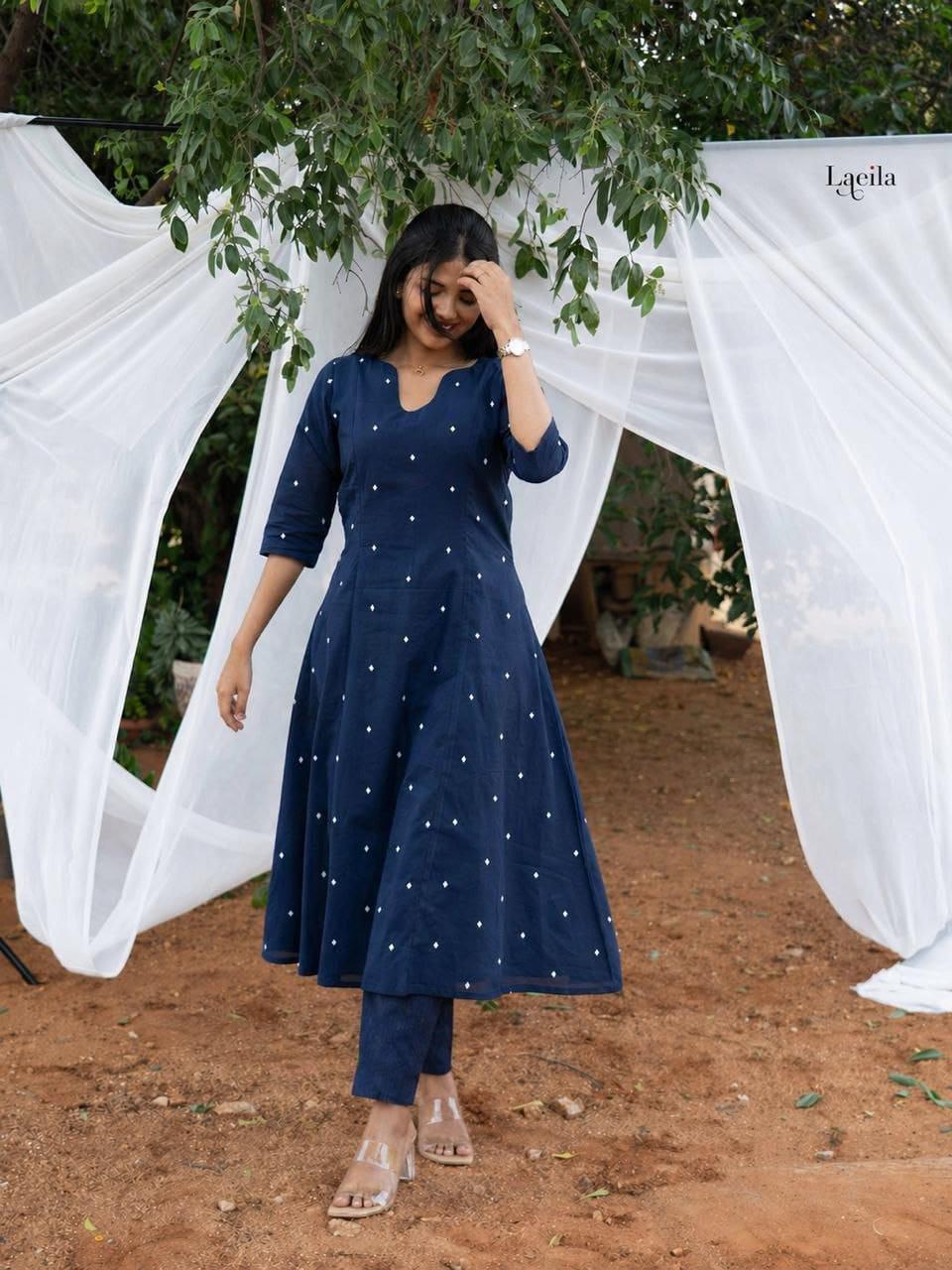 South Cotton Jacquard Suit Set