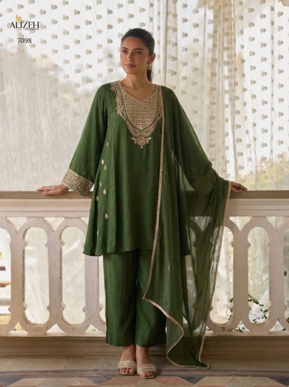 Alizeh Cotton Silk Suit