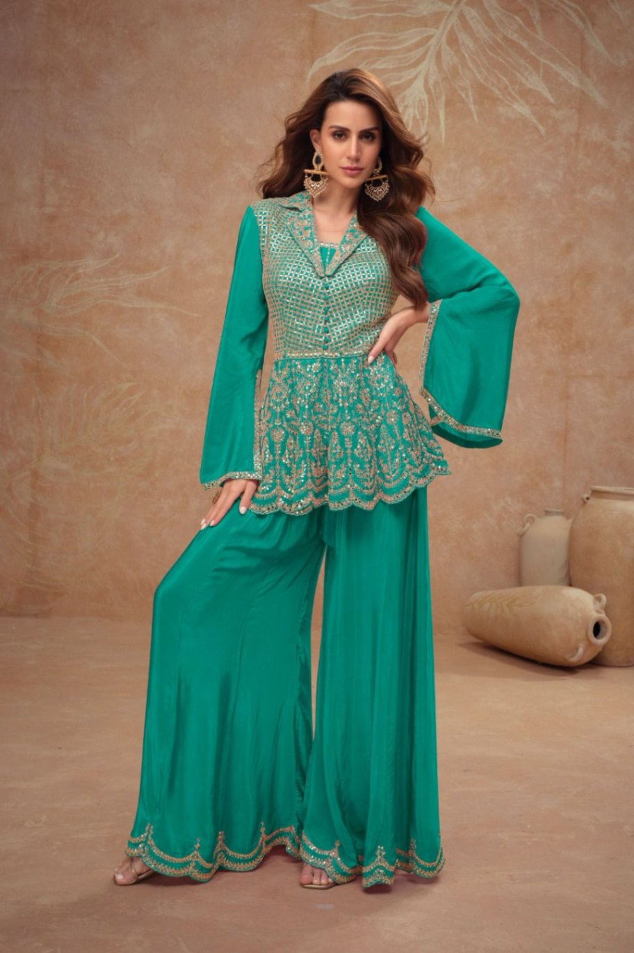  Chinon Embroidery Suit Set