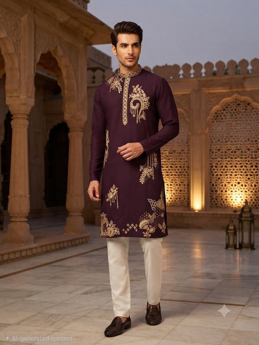 Men's Lachka Kurta Pyjama Set