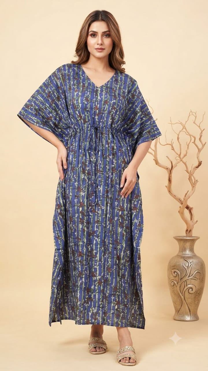 Pure Cotton Printed Kaftan