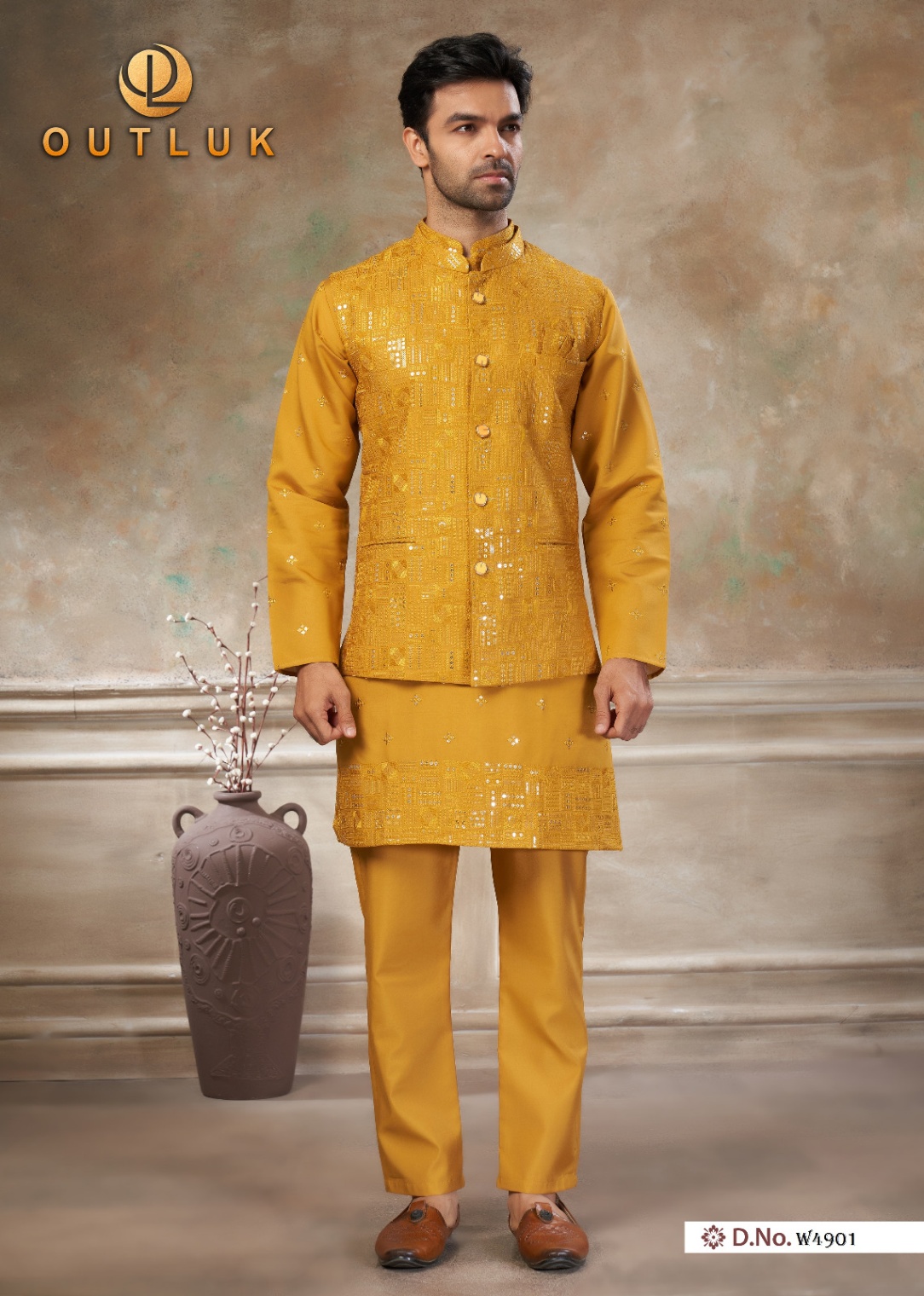Pure Viscose Koti Embroidery Set