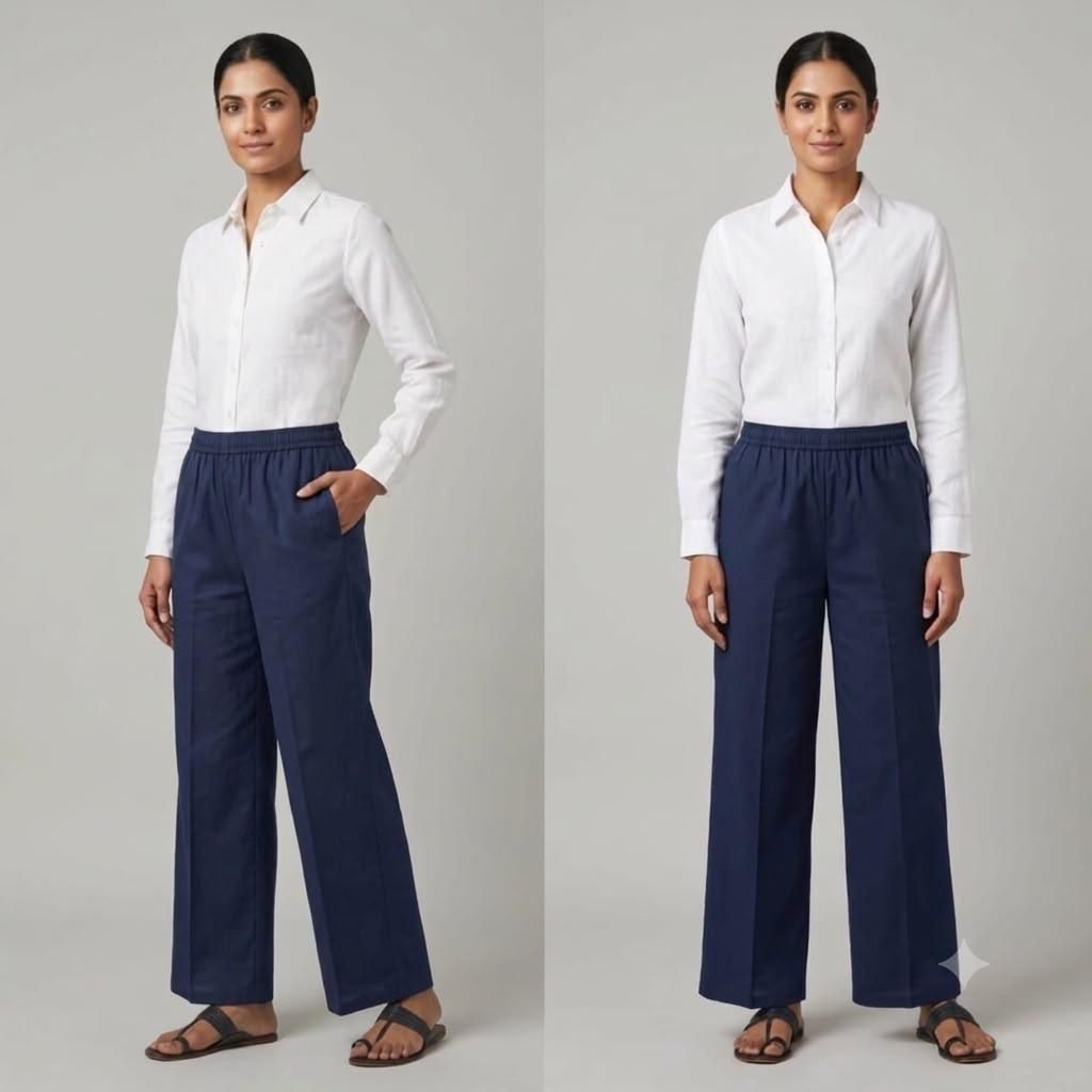 Cotton Pocket Women Pants