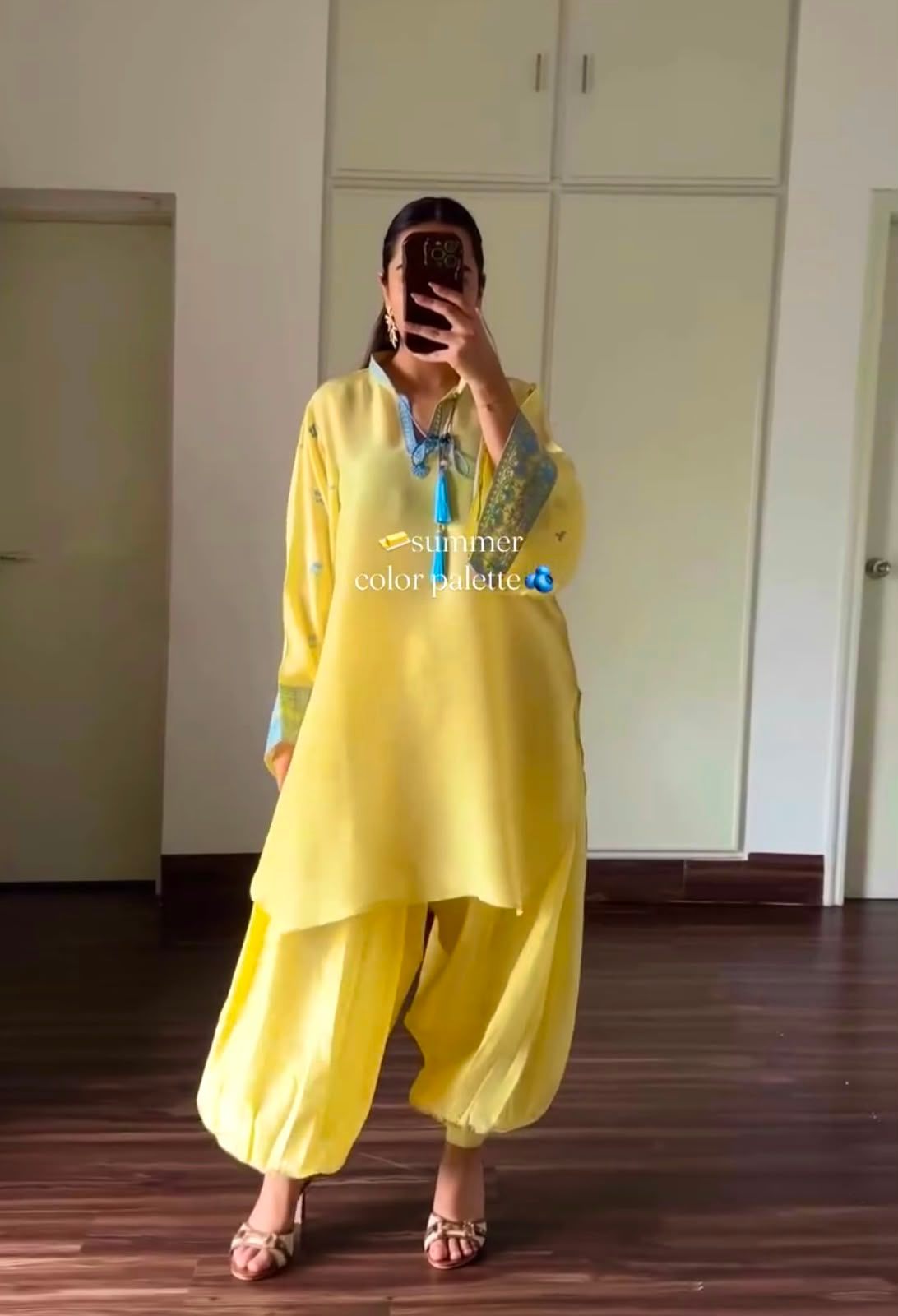 Crepe Silk Balloon Pant Set