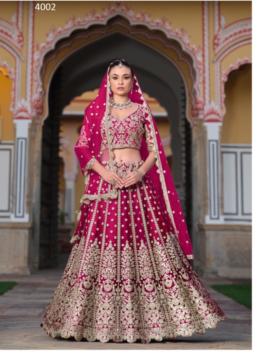 Sangam Net Lehenga Set